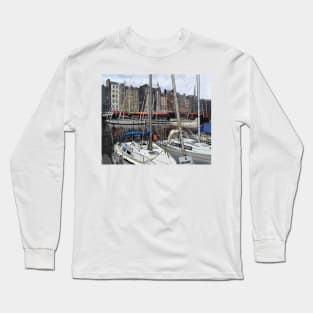 Honfleur France harbor Long Sleeve T-Shirt